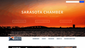 What Sarasotachamber.com website looks like in 2024 