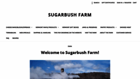 What Sugarbushfarm.com website looks like in 2024 