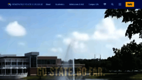 What Seminolestate.edu website looks like in 2024 
