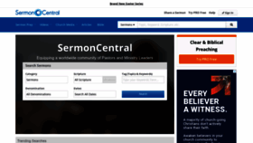 What Sermoncentral.com website looks like in 2024 