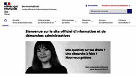 What Service-public.fr website looks like in 2024 
