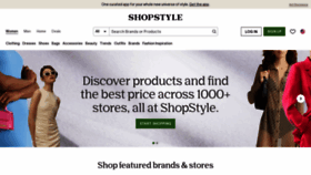 What Shopstyle.com website looks like in 2024 