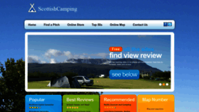 What Scottishcamping.com website looks like in 2024 