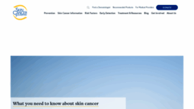 What Skincancer.org website looks like in 2024 