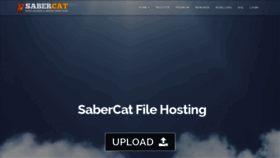 What Sabercathost.com website looks like in 2024 