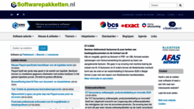 What Softwarepakketten.nl website looks like in 2024 