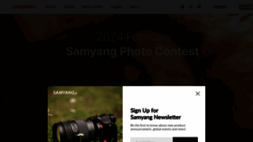 What Samyanglens.com website looks like in 2024 
