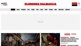 What Slobodnadalmacija.hr website looked like in 2024 (1 year ago)