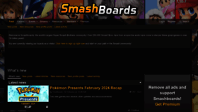 What Smashboards.com website looks like in 2024 