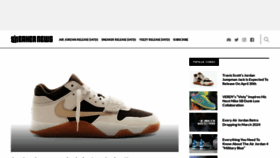 What Sneakernews.com website looks like in 2024 