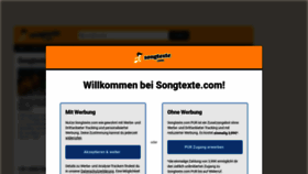 What Songtexte.com website looks like in 2024 