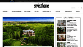 What Styleathome.com website looks like in 2024 