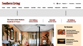 What Southernliving.com website looks like in 2024 