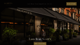 What Scotts-restaurant.com website looks like in 2024 
