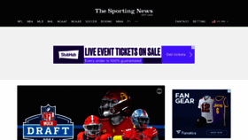 What Sportingnews.com website looks like in 2024 