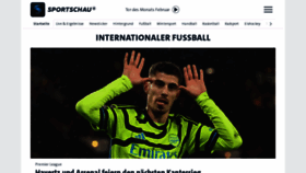 What Sportschau.de website looks like in 2024 