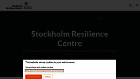 What Stockholmresilience.org website looked like in 2024 (1 year ago)