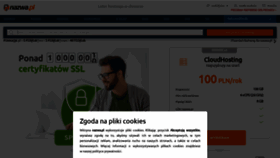 What Serwery.pl website looks like in 2024 