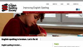 What Spellingsociety.org website looks like in 2024 