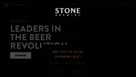 What Stonebrewing.com website looks like in 2024 