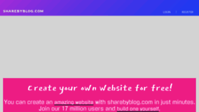 What Sharebyblog.com website looks like in 2024 