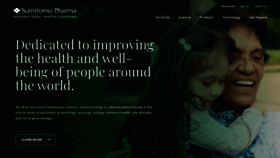 What Sunovion.com website looked like in 2024 (1 year ago)
