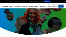 What Sprinklr.com website looks like in 2024 