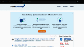 What Stackexchange.com website looks like in 2024 
