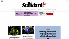 What Standard.co.uk website looked like in 2024 (1 year ago)