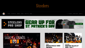 What Steelers.com website looks like in 2024 