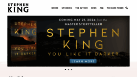 What Stephenking.com website looks like in 2024 