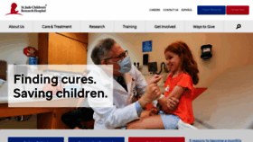 What Stjude.org website looked like in 2024 (1 year ago)