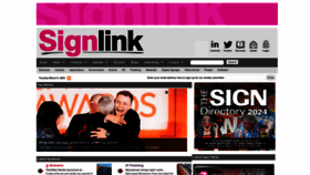 What Signlink.co.uk website looks like in 2024 