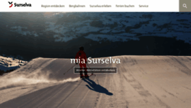 What Surselva.info website looks like in 2024 