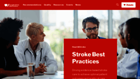 What Strokebestpractices.ca website looks like in 2024 