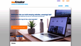 What Sitekreator.com website looks like in 2024 