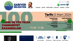 What Sariyer.bel.tr website looks like in 2024 