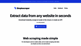 What Simplescraper.io website looks like in 2024 