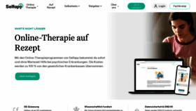 What Selfapy.de website looks like in 2024 