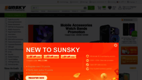 What Sunsky-online.com website looks like in 2024 