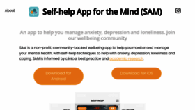 What Sam-app.org.uk website looks like in 2024 