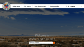 What Santafenm.gov website looks like in 2024 