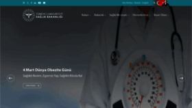 What Saglik.gov.tr website looked like in 2024 (1 year ago)