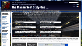 What Seat61.com website looks like in 2024 