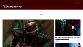 What Superherohype.com website looks like in 2024 