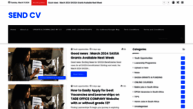 What Sendcv.co.za website looked like in 2024 (1 year ago)