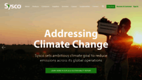 What Sysco.com website looked like in 2024 (1 year ago)