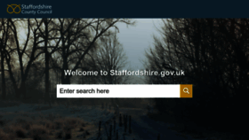 What Staffordshire.gov.uk website looked like in 2024 (1 year ago)