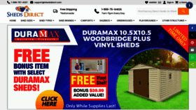 What Shedsdirect.com website looks like in 2024 