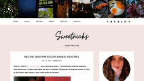 What Sweetnicks.com website looks like in 2024 